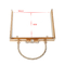 अललामू बॉक्स मेटल क्लच पर्स फ्रेम रस्टप्रूफ ड्यूरेबल 18.5×16cm